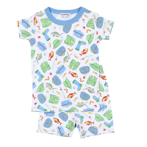 Magnolia Baby Shorts PJ Set - Fish All Day - Let Them Be Little, A Baby & Children's Clothing Boutique
