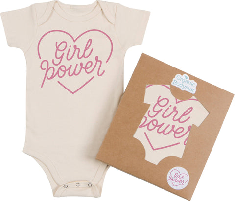 Morado Designs Organic Bodysuit/Tee - Girl Power - Let Them Be Little, A Baby & Children's Boutique