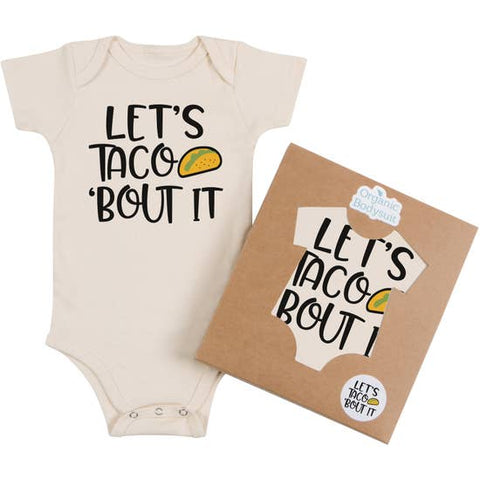 Morado Designs Organic Bodysuit/Tee - Let's Taco 'Bout it - Let Them Be Little, A Baby & Children's Boutique