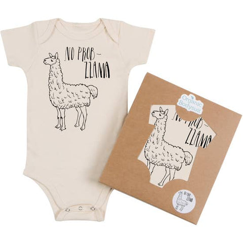 Morado Designs Organic Bodysuit/Tee - No Prob Llama - Let Them Be Little, A Baby & Children's Boutique