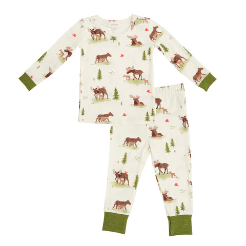 Angel Dear 2 Piece PJ Set - Moose - Let Them Be Little, A Baby & Children's Clothing Boutique