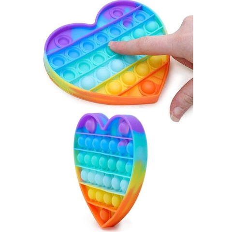 Push Pop Bubble Fidget Toy - Rainbow Heart - Let Them Be Little, A Baby & Children's Clothing Boutique