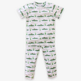 Velvet Fawn Short Sleeve Two Piece Jammies - See Ya Later Alligator - Let Them Be Little, A Baby & Children's Clothing Boutique