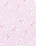 Magnolia Baby Printed Zipper Footie - Bunnies Pink - Let Them Be Little, A Baby & Children's Boutique