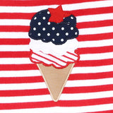 Magnolia Baby Applique Flutter Sleeve Dress - 4th of July Ice Cream - Let Them Be Little, A Baby & Children's Clothing Boutique