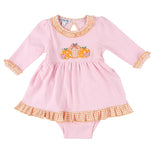 Magnolia Baby Long Sleeve Applique Dress - Sweet Lil' Pumpkin - Let Them Be Little, A Baby & Children's Clothing Boutique