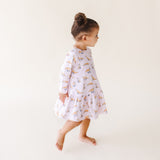 Pineapple Sunshine Long Sleeve Swing Dress - Pink Fox - Let Them Be Little, A Baby & Children's Clothing Boutique