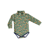 Pineapple Sunshine Turtleneck Onesie - Green Fox - Let Them Be Little, A Baby & Children's Clothing Boutique