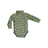 Pineapple Sunshine Turtleneck Onesie - Green Fox - Let Them Be Little, A Baby & Children's Clothing Boutique