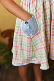Swoon Baby Petal Pocket Dress - 2211 Watercolor Gingham - Let Them Be Little, A Baby & Children's Clothing Boutique