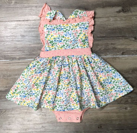 Swoon Baby Dainty Bubble Dress - 2224 Painted Meadow - Let Them Be Little, A Baby & Children's Clothing Boutique