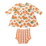 Angel Dear Bamboo Simple Dress & Bloomer Set - Pumpkin - Let Them Be Little, A Baby & Children's Clothing Boutique