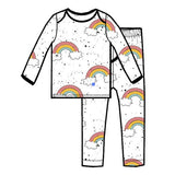 Peregrine 2 Piece Pajama Set -  80's Rainbow Pink - Let Them Be Little, A Baby & Children's Boutique