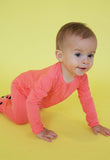 Bellabu Bear Convertible Footie - Coral Red - Let Them Be Little, A Baby & Children's Clothing Boutique