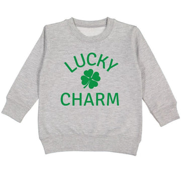 Sweet Wink Long Sleeve Sweatshirt - Lucky Charm Gray - Let Them Be Little, A Baby & Children's Clothing Boutique