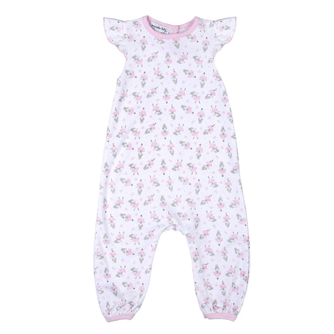 Magnolia Baby Printed Flutter Sleeve Playsuit - Prima Ballerina - Let Them Be Little, A Baby & Children's Clothing Boutique