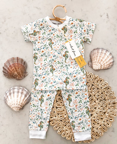 Velvet Fawn Two Piece Jammies - Into the Sea - Let Them Be Little, A Baby & Children's Boutique
