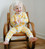 Southern Sleepies Bamboo Pajama Set - Lemon - Let Them Be Little, A Baby & Children's Clothing Boutique