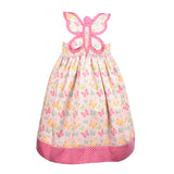 Cotton Kids Applique Back Dress - Butterfly - Let Them Be Little, A Baby & Children's Clothing Boutique