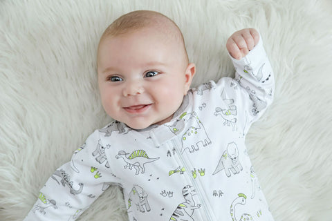 Baby Noomie Zipper Footie - Dinos - Let Them Be Little, A Baby & Children's Clothing Boutique