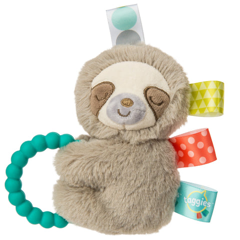 Mary Meyer Taggies - Molasses Sloth Teether Rattle 5" - Let Them Be Little, A Baby & Children's Boutique