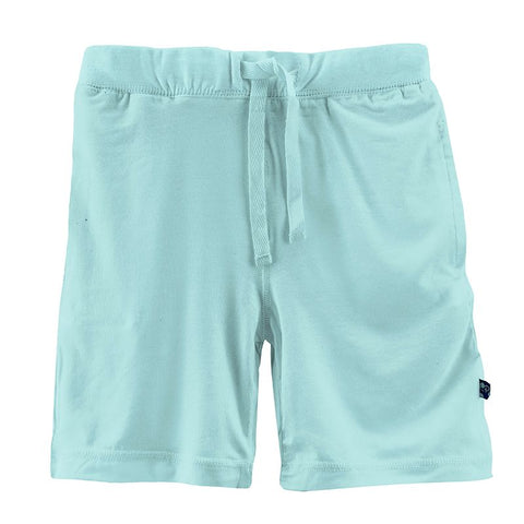 Kickee Pants Solid Basic Jersey Shorts - Summer Sky - Let Them Be Little, A Baby & Children's Clothing Boutique