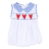 Magnolia Baby Smocked Collared Sleeveless Bubble - Snappy - Let Them Be Little, A Baby & Children's Clothing Boutique