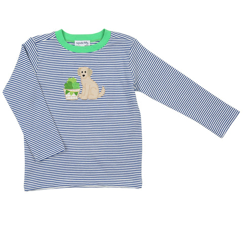 Magnolia Baby Applique Long Sleeve Tee - Lucky Pup - Let Them Be Little, A Baby & Children's Clothing Boutique