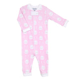 Magnolia Baby Zipped PJ Romper - All Ears Pink - Let Them Be Little, A Baby & Children's Clothing Boutique