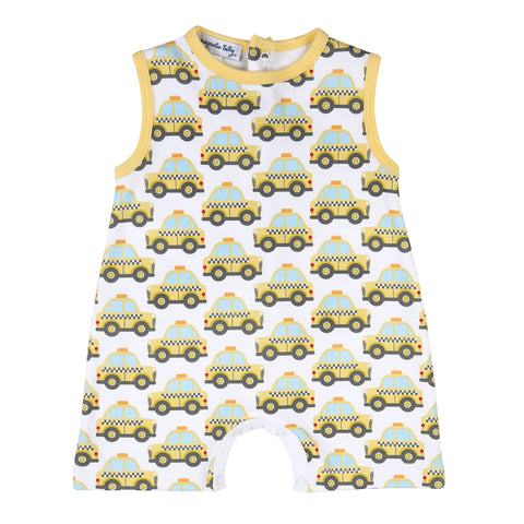 Magnolia Baby Printed Sleeveless Shortie Playsuit - Taxi - Let Them Be Little, A Baby & Children's Clothing Boutique