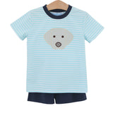 Trotter Street Kids Shorts Set - Puppy - Let Them Be Little, A Baby & Children's Clothing Boutique