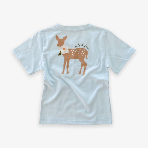 Velvet Fawn Classic Pocket Tee - Fawn/Magnolia - Let Them Be Little, A Baby & Children's Clothing Boutique