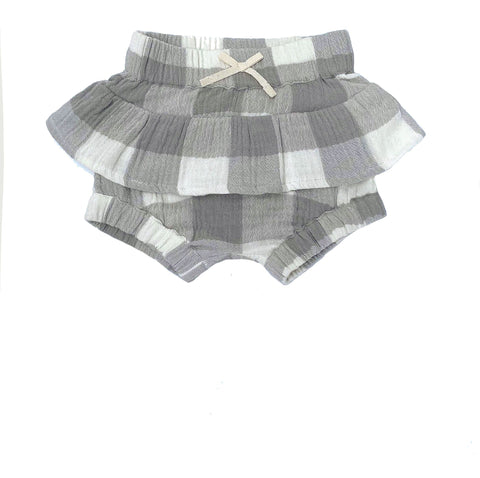 City Mouse Skirted Bloomer - Silver Check - Let Them Be Little, A Baby & Children's Clothing Boutique