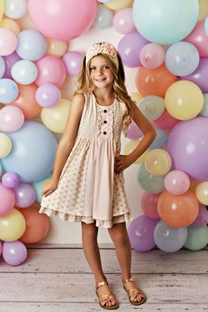 Swoon Baby Prim Tier Dress - Blush Petal SBS10 - Let Them Be Little, A Baby & Children's Boutique