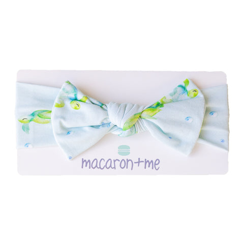 Macaron + Me Bow Headband - Sea Turtles - Let Them Be Little, A Baby & Children's Clothing Boutique