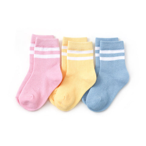 Little Stocking Co. Midi 3 Pack - Pastel Striped - Let Them Be Little, A Baby & Children's Clothing Boutique