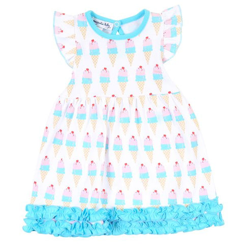 Magnolia Baby Printed Ruffle Toddler Dress - Two Scoops - Let Them Be Little, A Baby & Children's Clothing Boutique