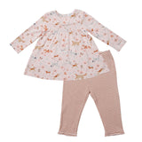 Angel Dear Smocked Top & Legging Set - Floral Pups - Let Them Be Little, A Baby & Children's Clothing Boutique