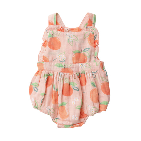 Angel Dear Muslin Ruffle Bubble - Pretty Peaches - Let Them Be Little, A Baby & Children's Clothing Boutique