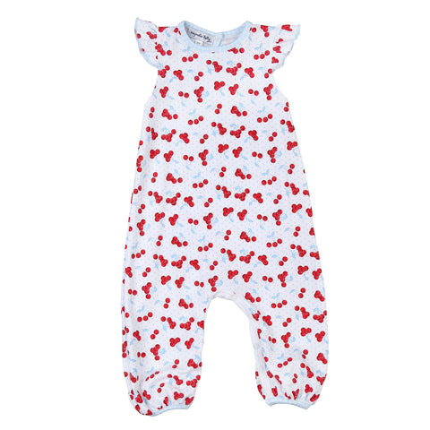 Magnolia Baby Printed Flutter Sleeve Playsuit - Sweet Cherries - Let Them Be Little, A Baby & Children's Clothing Boutique