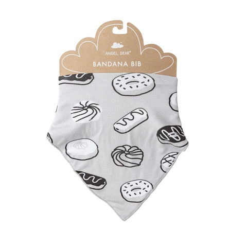 Angel Dear Bamboo Bandana Bib - Donuts Grey - Let Them Be Little, A Baby & Children's Clothing Boutique