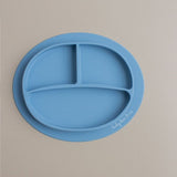 Baby Bar by Three Hearts Silicone Divided Plate - Slate - Let Them Be Little, A Baby & Children's Clothing Boutique