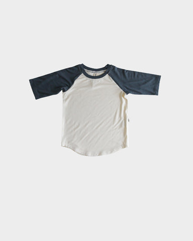 Babysprouts Baseball Tee - Dusty Blue - Let Them Be Little, A Baby & Children's Clothing Boutique