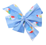 Macaron + Me Nylon Clippy Bow - Beach Balls - Let Them Be Little, A Baby & Children's Clothing Boutique