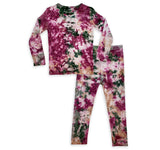 Bellabu Bear PJ Set - Bordeaux Tie Dye Limited Edition - Let Them Be Little, A Baby & Children's Boutique