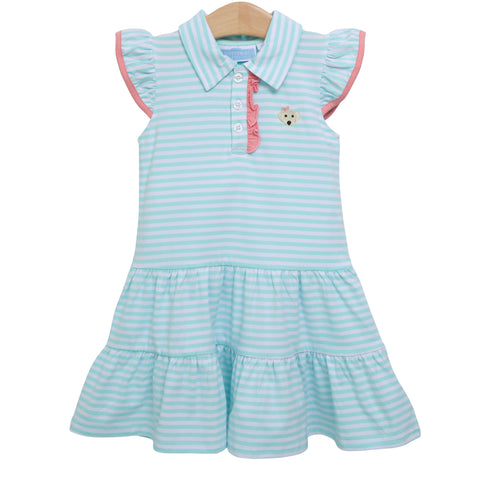 Trotter Street Kids Ruffle Sleeve Dress - Puppy Pink - Let Them Be Little, A Baby & Children's Clothing Boutique