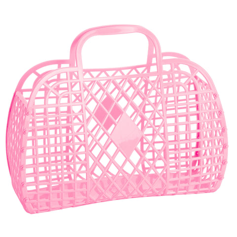 Sun Jellies Retro Basket Large - Bubblegum Pink - Let Them Be Little, A Baby & Children's Clothing Boutique