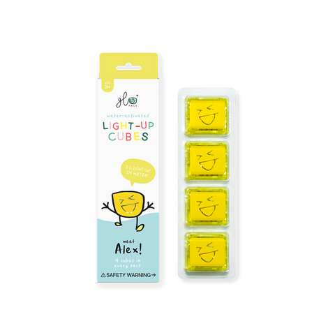 Glo Pals Light up Cubes - Alex (Yellow) - Let Them Be Little, A Baby & Children's Boutique
