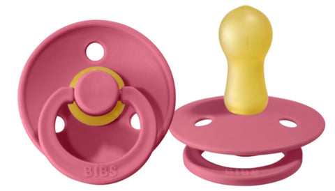 Bibs Pacifier 2 pack - Coral - Let Them Be Little, A Baby & Children's Boutique