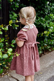 Ren + Rouge Jacquard Dress w/ Lace Collar - Let Them Be Little, A Baby & Children's Clothing Boutique